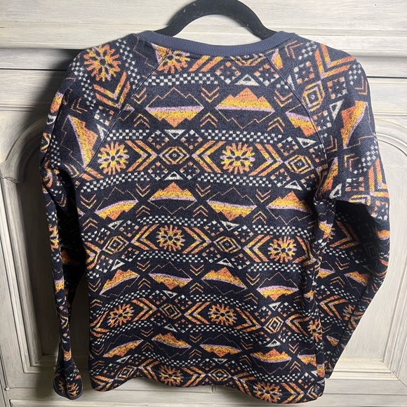 Columbia Sweater Weather Fleece Crew Shirt Nocturnal Pinecones Aztec Outdoors - Picture 9 of 9